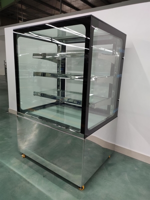 Έμπορος επίδειξης ζύμης συνήθειας με 3PCS επάνω στα ράφια γυαλιού