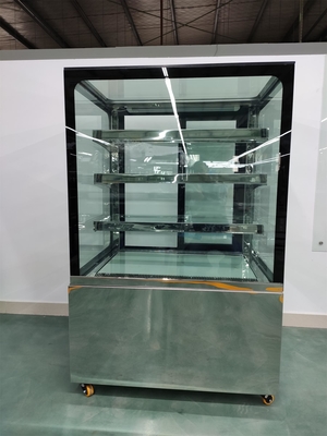 Κατεψυγμένη επίδειξη προθήκη ζύμης με το μπροστινό ευθύ τριπλό βερνικωμένο κατά της ομίχλης γυαλί