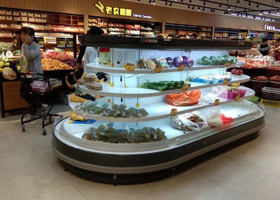 Ημι κάθετη ωοειδής ανοικτή επίδειξη πιό δροσερό Multideck νησιών