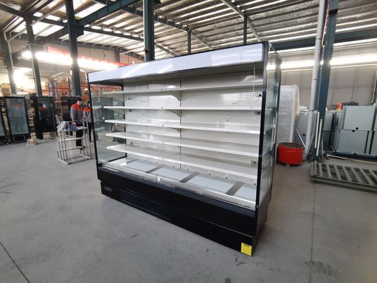 Ανοικτή πιό ψυχρή προθήκη υπεραγορών Multideck επίδειξης λαχανικών φρούτων με το βούλωμα