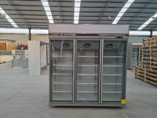 Ψυκτική ουσία R290 R404a 3 αυτόματο ξεπάγωμα ψυκτήρων πορτών όρθιο εμπορικό