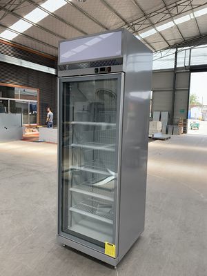Εμπορικό ψυγείο ποτών μπουκαλιών με μια πόρτα γυαλιού ταλάντευσης