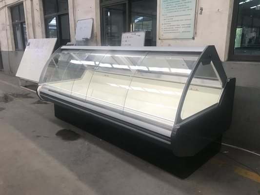 R404a ψυγείο επίδειξης κρέατος με το συμπιεστή Embraco