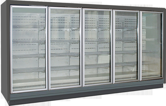 Εμπορικό όρθιο αντιμετωπισμένο ψυγείο Multideck με στερεό Endpanels για την επίδειξη παγωμένων τροφίμων υπεραγορών